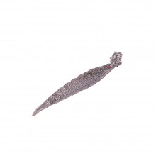 Подставка для благовоний Лодочка Серебряная металлическая 30 см