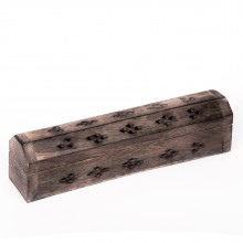 Подставка для благовоний Пенал Антик деревянная 25 см