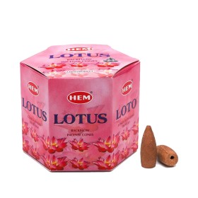 Благовоние Лотос (Lotus) конусы HEM