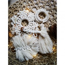 Новогодние ёлочные игрушки "Макраме"