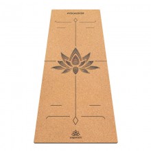 Пробковый коврик для йоги ArtYogamatic Лотос 183 см x 66 см x 4 мм