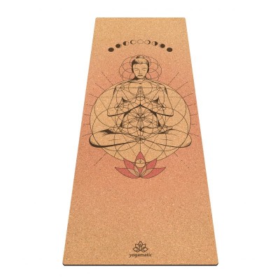 Пробковый коврик для йоги ArtYogamatic Сила 183 см x 66 см x 4 мм
