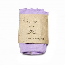 Носки для йоги сиреневые