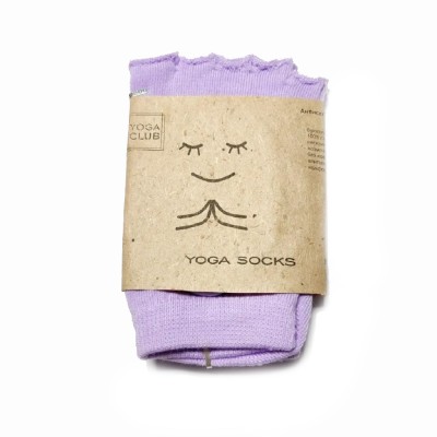 Носки для йоги сиреневые