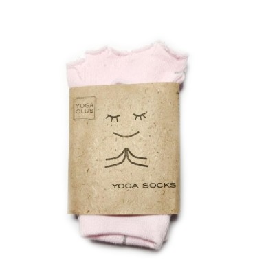 Носки для йоги светло-розовые