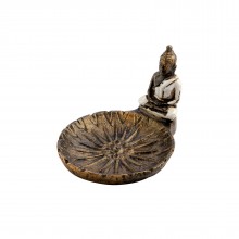 Подставка для благовоний Buddha White гипсовая 8 см